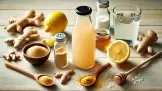 Minuman isotonik dengan jahe dan ragi